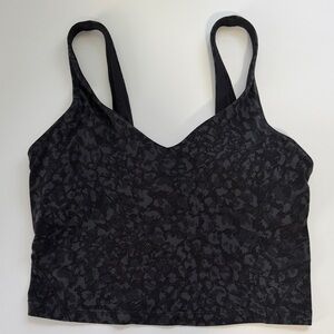 lululemon athletica Black Patterned Low-Impact Sports Bra